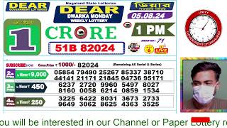 LOTTERY LIVE DEAR NAGALAND STATE LOTTERY SAMBAD DRAW RESULT 05082024 NAGALAND LOTTERY LIVE [upl. by Erdried]