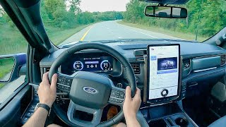 2022 Ford F150 Lightning Lariat  POV Test Drive Binaural Audio [upl. by Lisk]