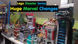 Lego Disaster Series  HUGE Lego Marvel Display Changes  X Men Mansion Location [upl. by Esiled737]