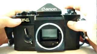 Canon Old F1 35mm Film SLR Camera Review [upl. by Arammat612]