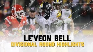 LeVeon Bell Goes for 170 Yards in AFC Divisional Game  NFL Divisional Player Highlights [upl. by Novihc537]