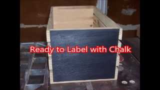 How to Add Chalkboard paint to your Wood Crates [upl. by Genesia178]