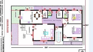 33X60 FT HOUSE PLAN AND DESIGN [upl. by Kumler]