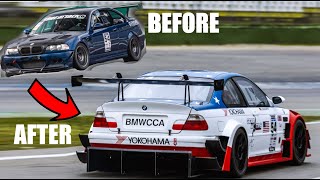 BUILDING A CRAZY BMW E46 GTR IN 8 MINUTES [upl. by Dearden]