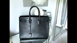 WHATS IN MY BAG  SAINT LAURENT SAC DE JOUR  HOW I PACK FOR WORK  Style With Substance [upl. by Aianat]