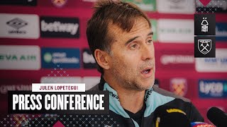 quotForest Are a Tough Side to Facequot  Julen Lopetegui Press Conference  Nottingham Forest v West Ham [upl. by Nada937]