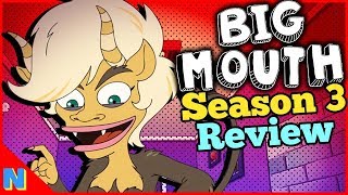 Big Mouth Season 3 Delightfully Disgusting  Review  Nerdflix  Chill [upl. by Assenna]