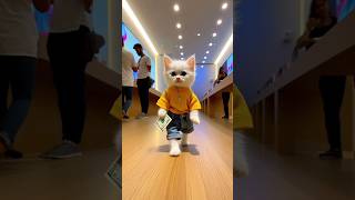 The little cat stole 🥺😭catsoftiktok cute cat aiart ai poorcat catlover fyp shorts [upl. by Yendroc]