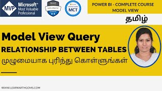 Power BI Tamil Tutorial Master Table Relationships for Model Views [upl. by Arrim]