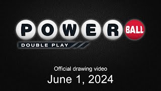 Powerball Double Play drawing for June 1 2024 [upl. by Pasquale]