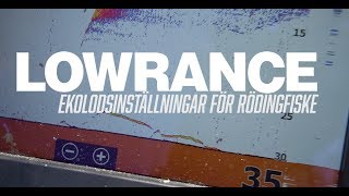 Ekolodsinställningar för rödingfisket  Lowrance [upl. by Hosea]