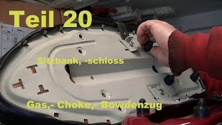 Projekt Simson Star Bj 1974 Teil 20 Gas Choke Bowdenzug Sitzbank [upl. by Notanhoj]