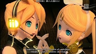 60fps Rin Len Full風 Magnet マグネット  Kagamine Rin Len DIVA 鏡音リン レン DIVA English lyrics romaji [upl. by Airotahs]