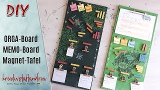 DIY  Orgaboard  Magnettafel  Memoboard  Kreidetafel selber machen [upl. by Budding]