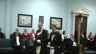 Fredericksburg Masonic Lodge  2011 Officer Installation 3 of 4 [upl. by Irab]