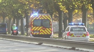 Ambulance française à Genève  French ambulance in Geneva [upl. by Adnor37]