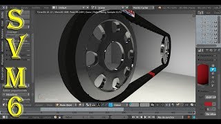 Animation dune Courroie sur Poulies en Rotation blender 3d Tutoriel Français SVM6 [upl. by Sherill]