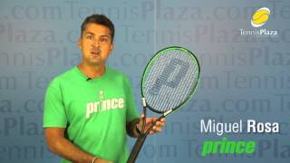 Prince Tour 100p Tennis Racquet Review  Tennis Plaza [upl. by Britte]