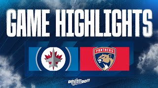 Winnipeg Jets vs Florida Panthers  Game Highlights [upl. by Anaes]