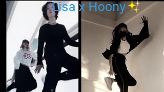 Lisa x Hoony dancin dance Aaron Smith ✨🤍dance with Lisa and Hoony  shortslisa [upl. by Idell322]