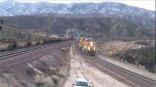 Cajon Pass Silverwood Train Trio [upl. by Dillie]