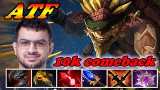 ATF Bristleback mid ft Miracle Bloodseeker 10k comeback  ATF Dota 2 [upl. by Amirak]