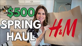 HampM New Spring Haul amp TryOn  Women Over 50 [upl. by Adnamor460]