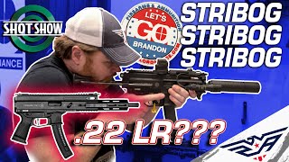 NEW STRIBOG 22LR from GLOBAL ORDNANCE Who Planned For ATF Brace Nonsense  SHOT SHOW 2023 [upl. by Rehpotirhc]