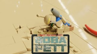 Boba Fett escapes the Sarlac Pit  Lego Recreation [upl. by Elletnahs]