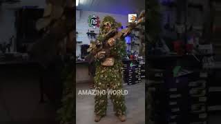 Real life Gilly suit vs PUBG Gilly suit shortsfeed [upl. by Enyar]