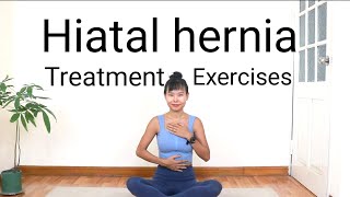 Sliding hiatal hernia self adjustment  Abdominal breathing  Slow and relaxing [upl. by Anayrb729]