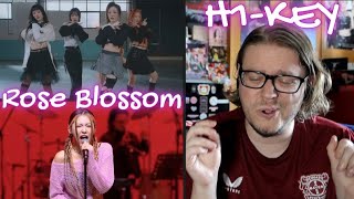 H1KEY 하이키 Rose Blossom 건물 사이에 피어난 장미  Its Live FIRST TIME REACTION [upl. by Nahij955]