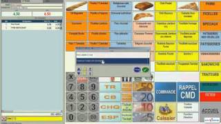 OMC GERVAIS  Démonstration Logiciel dencaissement boulangerie [upl. by Elbon]