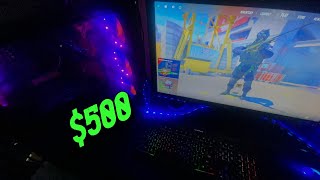 Brand New 500 Gaming PC Setup Tour 2024 [upl. by Reinold]