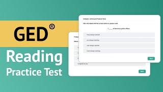 GED RLA Reading Practice Test  Every Answer Explained [upl. by Dedric]