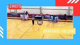 Wyoming Indian Chiefs vs Arapahoe Falcons  Middle School Boys Basketball Highlights  Sladehoops [upl. by Aiselad657]