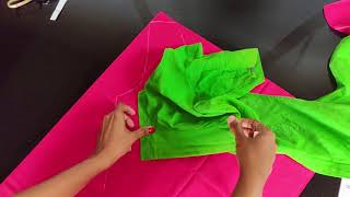 Cross Cut Blouse Cutting And Stitching In Malayalam Part  1 [upl. by Salem401]