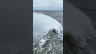 Insane Footage Massive Waves Crush MA Coast During Hurricane Lee [upl. by Siram]