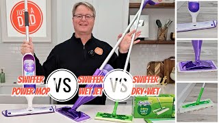 3 Swiffer Mop COMPARISON DryWet WetJet amp PowerMop [upl. by Constantine416]