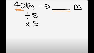 Converting kilometers to miles and miles to kilometers Two different mental strategies [upl. by Ahsini]