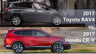 2017 Toyota RAV4 vs 2017 Honda CRV technical comparison [upl. by Hallerson]