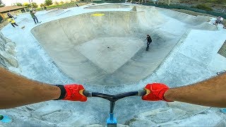 SCOOTERING GIANT NEW LOCAL SKATEPARK [upl. by Esiole]