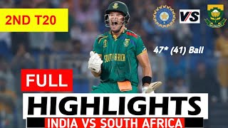 IND vs SA 2nd t20 Highlights 2024  India vs South Africa  Exciting Moments amp Key Performances [upl. by Ahsya686]