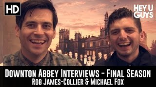 Rob JamesCollier amp Michael Fox Exclusive Interview  Downton Abbey [upl. by Taddeo]