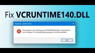 FIX VCRUNTIME140dll Is Missing On Windows  Easy Fix  Like Share Subscribe [upl. by Icnan]