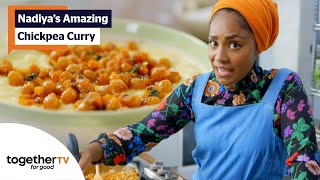 How To Make An Incredible Ginger Rice and Chickpea Curry  Nadiyas Family Favourites [upl. by Brandy]