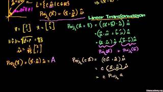 Bir Doğruya Yapılan İzdüşümün Matris Vektör Çarpımı Olarak Gösterilmesi Lineer Cebir [upl. by Popper]
