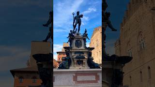 Fontana del Nettuno Bologna 🇮🇹shorts bologna fontana nettuno monument emiliaromagna italy [upl. by Orpha]