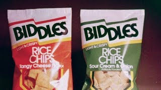 Biddles Rice Chips quotTons of Tastequot  FritoLay Commercial 1980s [upl. by Llerej]