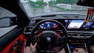 Driving My 2024 G80 M3 In The Rain POV DRIVE [upl. by Haropizt416]